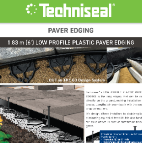 TSL Acc. Low Profile Plastic Paver Edging 6'|70970398